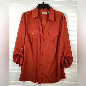 KATHY CHE  BUTTON DOWN SHIRT SZ 18/20W